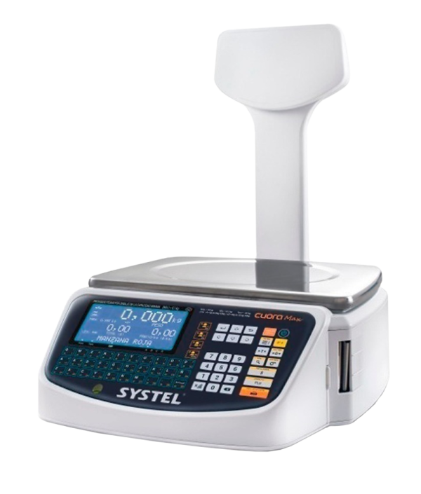 BALANZA CUORA MAX ST 15KG CON MASTIL- 37110AR-SYSTEL